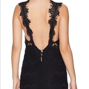 Black Free People Lace Dress. Dress is called “Night Moves. “